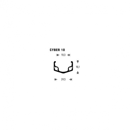 Rueda del 24" cyber-10 c/tuerca *