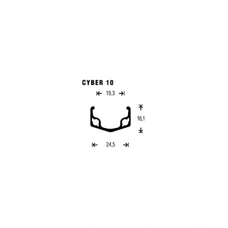 Rueda del 26" mtb cyber-10  buje/llan alu