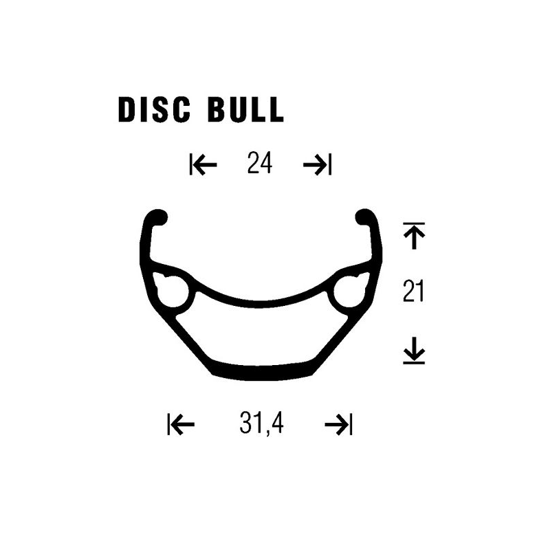 Rueda tras. 26" disc. intl.bull negra rodam.