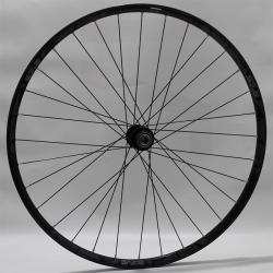 Rueda delantera negra center lock 27.5"