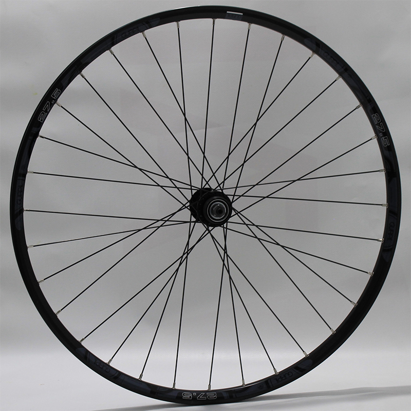 Rueda delantera negra center lock 27.5"