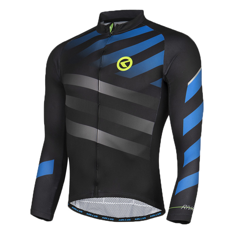 Maillot manga larga kellys rival negro/azul t.m