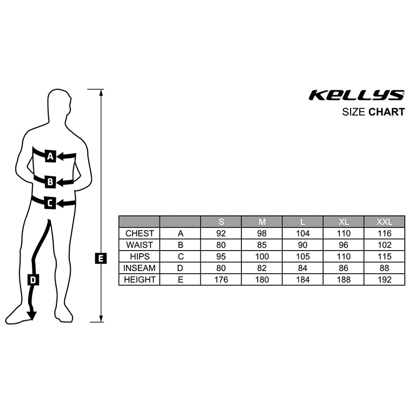 Maillot manga larga kellys rival negro/azul t.m