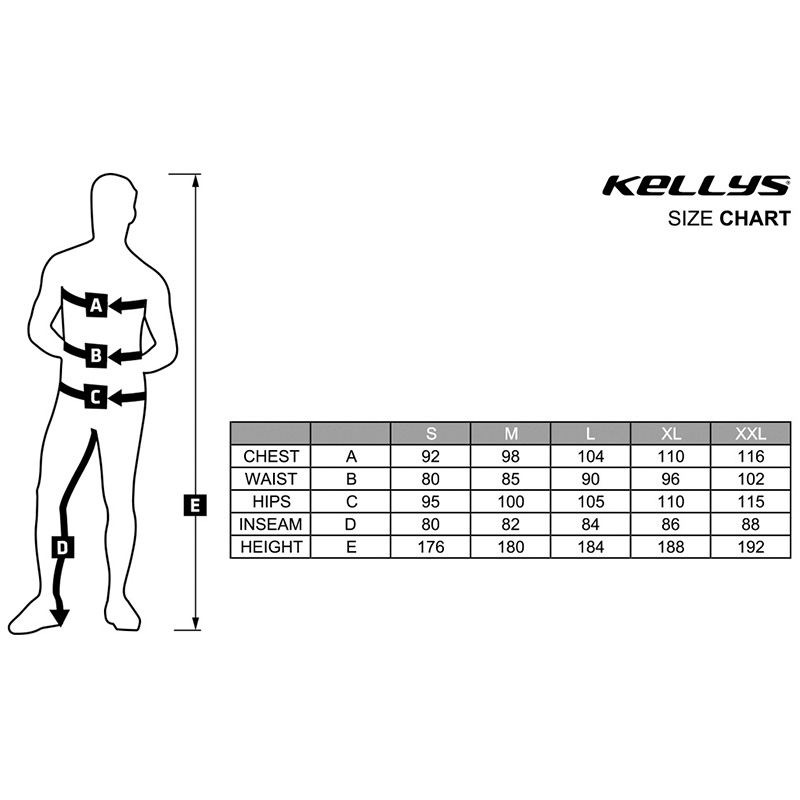 Maillot manga larga kellys rival negro/gris t.s