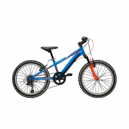 Bicicleta rock 20" 6v azul/rojo