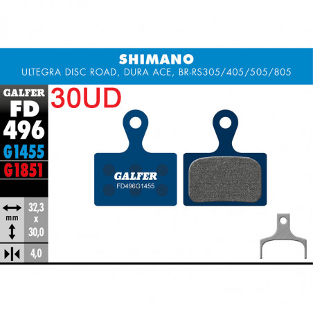 Pastillas fd (pack 30 pares) fd496g1455 galfer