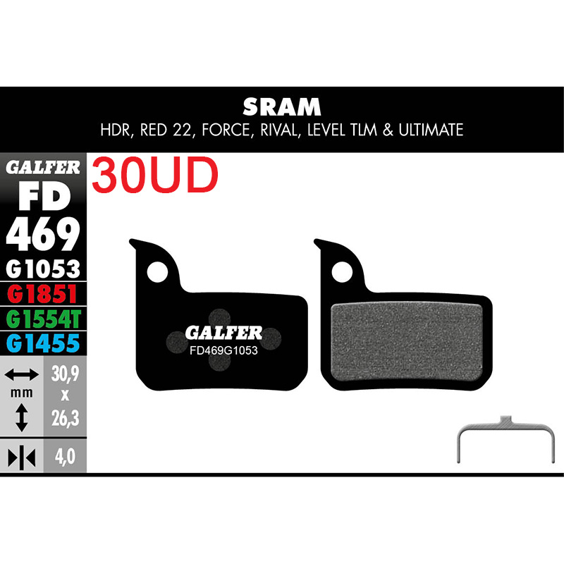 Pastillas fd (pack 30 pares) fd469g1053 galfer