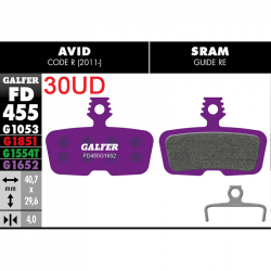 Pastillas fd (pack 30 pares) fd455g1652 galfer