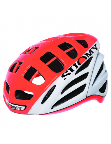 Cascos suomy gun wind hv blanco/naranja t-m