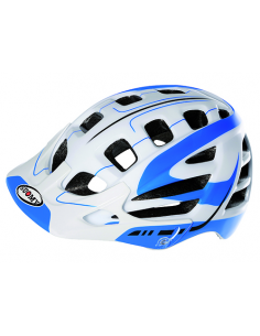 Casco suomy scrambler s-line blanco/azul t-m