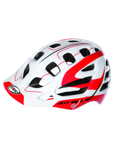 Casco suomy scrambler s-line blanco/rojo t-m