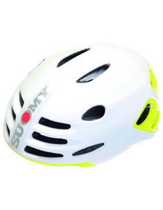 Casco suomy sfera blanco brillo/amarillo fluo t-m