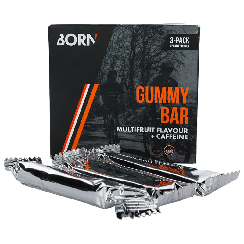 Caja de gummy bar multi fruit + cafeina  3 x 30gr