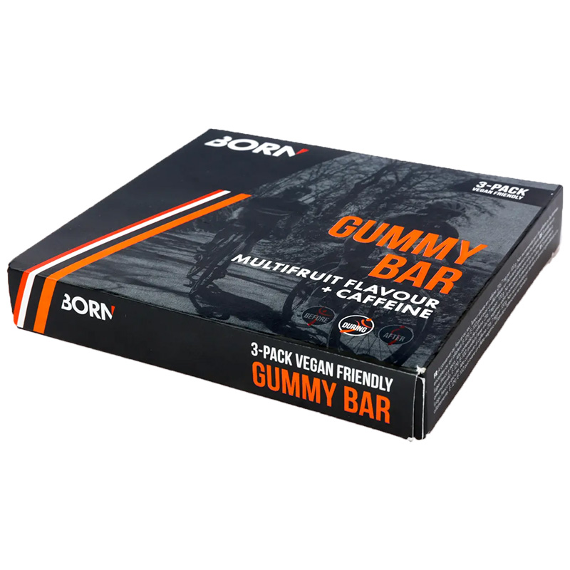 Caja de gummy bar multi fruit + cafeina  3 x 30gr