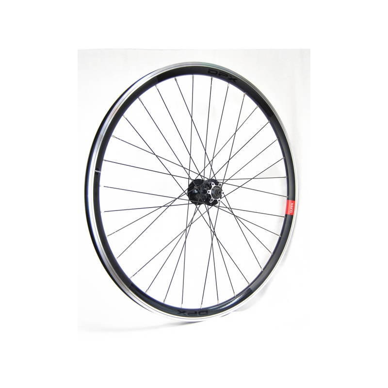 Rueda delantera 700 new dpx negra disco 6t eje 9mm